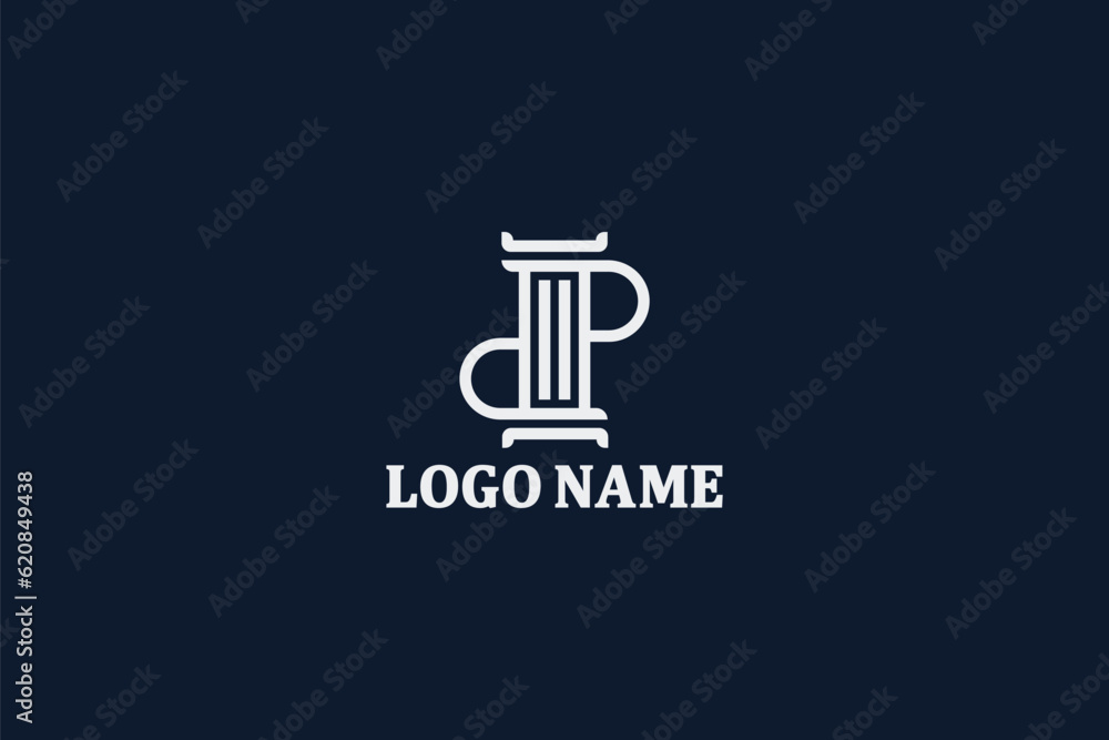Creative logo design depicting a stone pillar designated to the legal or coporate world. Creative logo design depicting a stone pillar designated to the legal or coporate world.