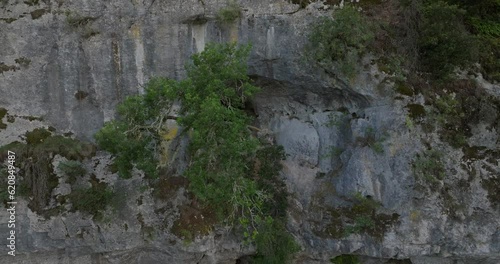 Wallpaper Mural Aerial view of a cave in the Gorges of the Chassezac in Ardèche, France Torontodigital.ca