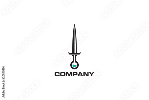 Sword Lab Logo Design - Logo Design Template	

