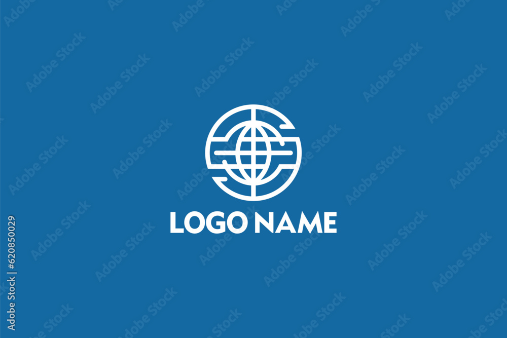 Fototapeta premium Planet Logo Design - Logo Design Template 