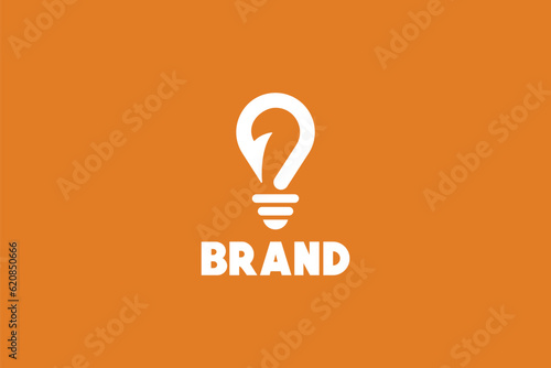 Hook Lightbulb Education Logo Design - Logo Design Template	
