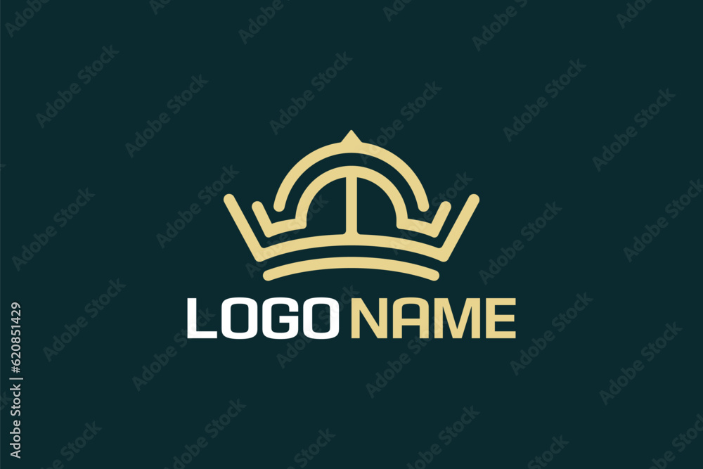 Crown Logo Design - Golden Crown Logo Design Template Crown Logo Design - Golden Crown Logo Design Template