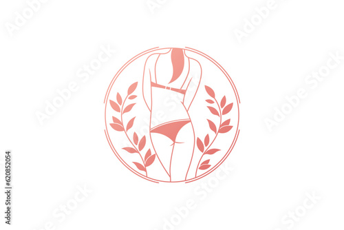 Beautiful Woman Logo design- Woman Body Logo Design Template
