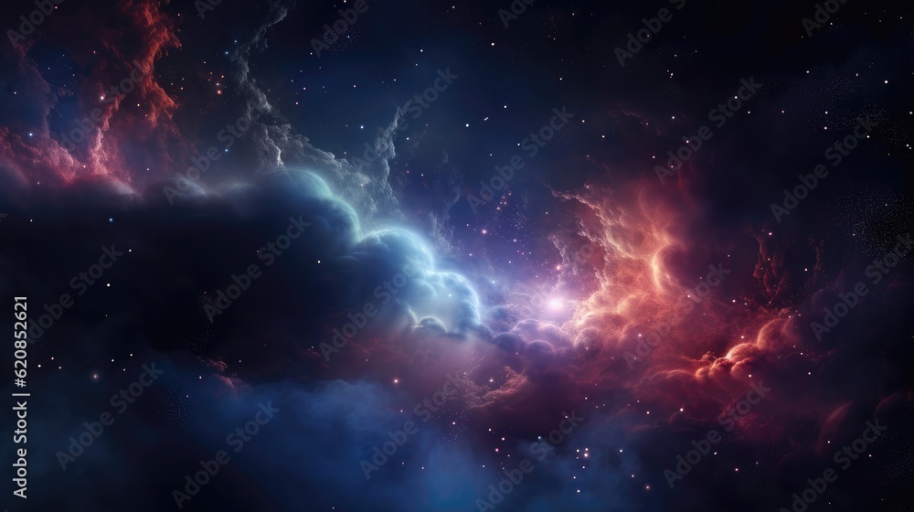 Nebula in space. Generative AI Nebula in space. Generative AI