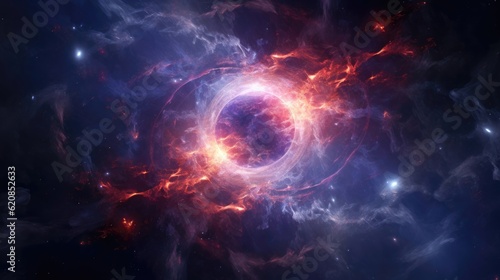 Nebula in space. Generative AI © Kanisorn