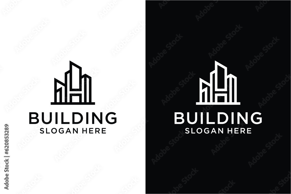 Building Construction logo design template