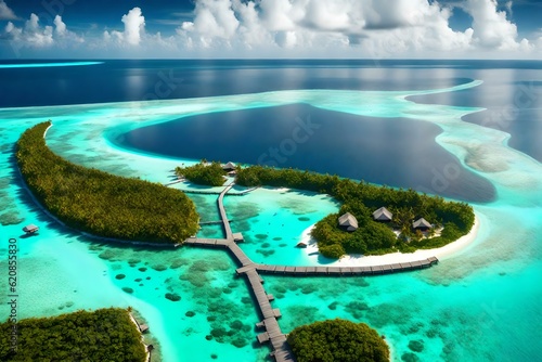 Tropical island of Maldives