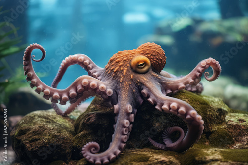 Octopus in nature, national geography, Wide life animals. AI Generated. © Narin