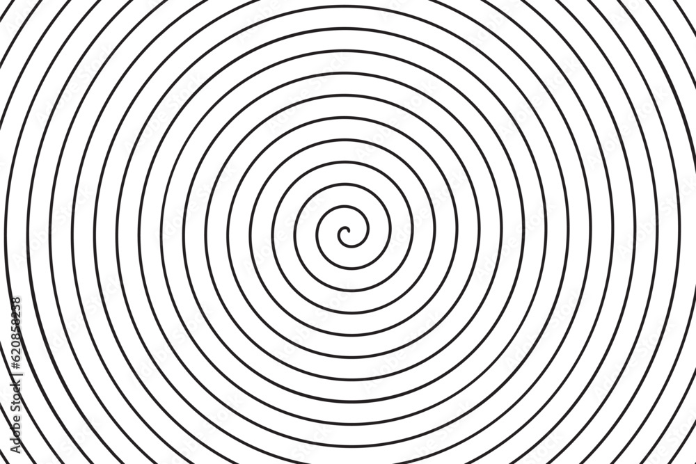Concentric circle spiral texture. Linear vector background Concentric circle spiral texture. Linear vector background