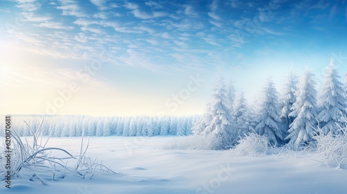 Wintertime greeting card, copy space.
