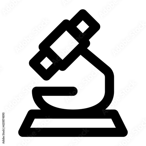 microscope line icon