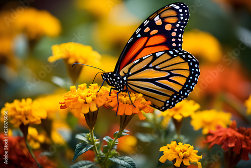 monarch butterfly on flower © AGSTRONAUT