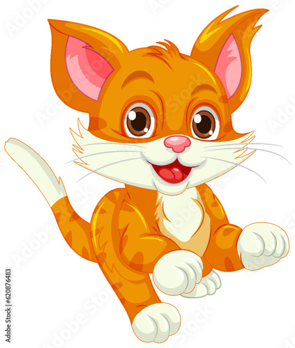 Orange cat cartoon character