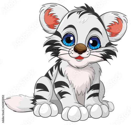 Cute Baby Tiger Cartoon Character