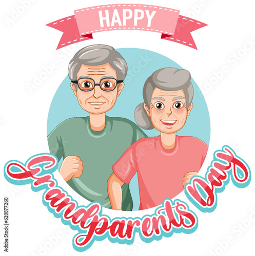 Happy grandparent day banner