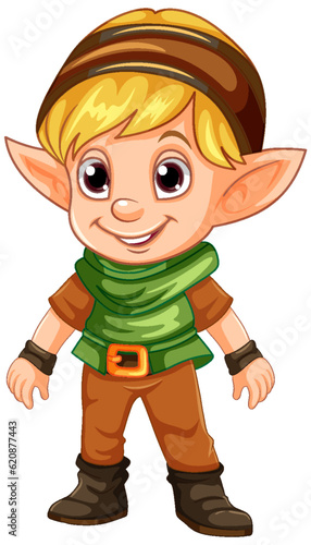 Cute Chrustmas eld cartoon character