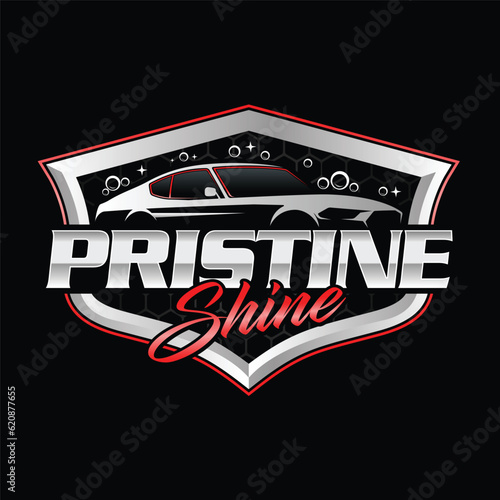 automotive paint and detailing logo design emblem badge