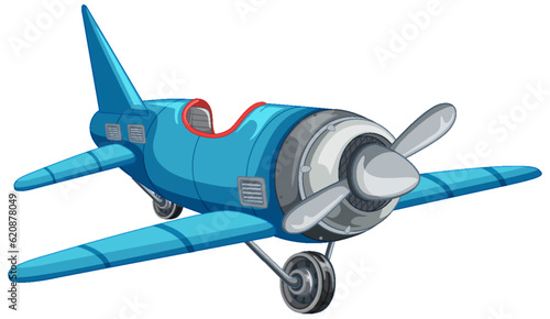 Isolated jet plane cartoon
