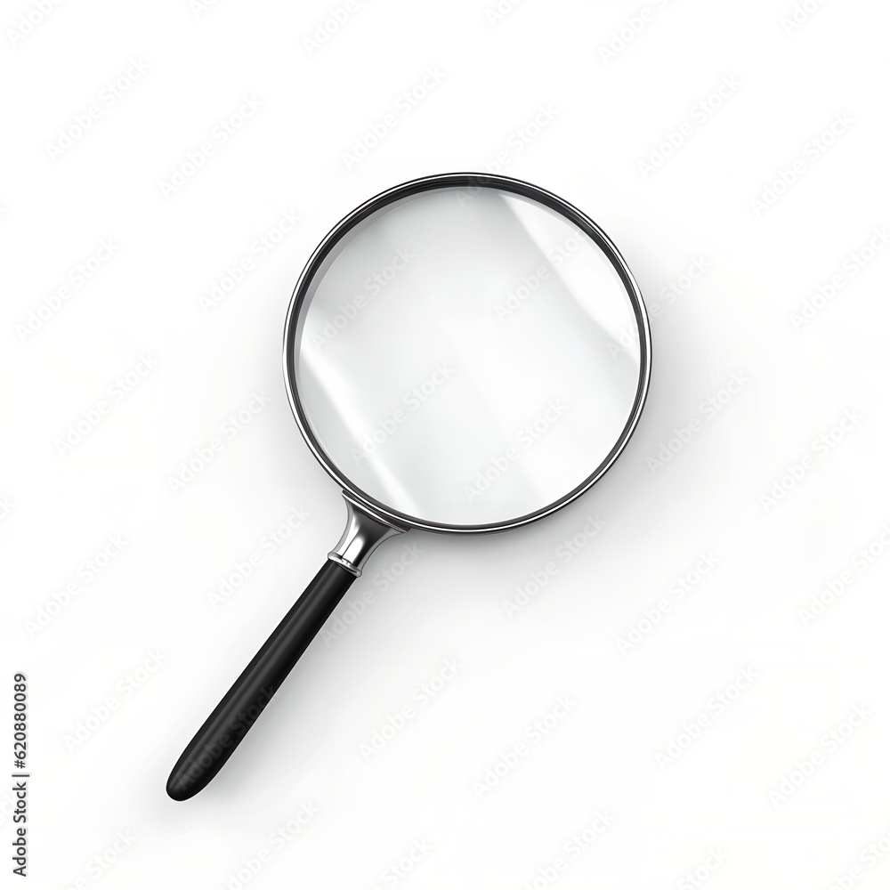 Magnifier Glass on White Backgroud Magnifier Glass on White Backgroud