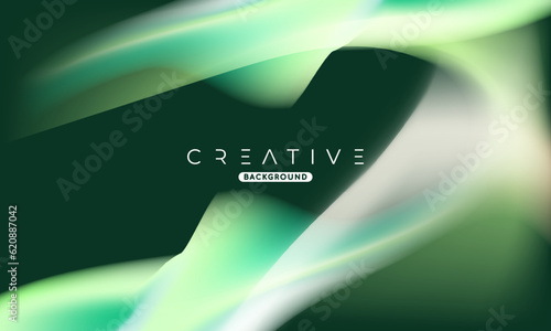 Abstract liquid gradient Background. Fluid colour mix. Green vivid Color blend. Modern Design Template For Your ads, Banner, Poster, Cover, Web, Brochure, and flyer. Vector Eps 10