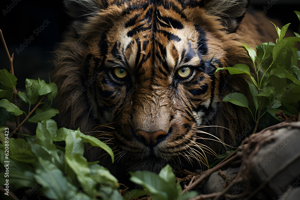 portrait of a bengal tiger