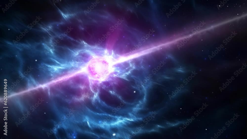 Beautiful neutron star in space - pulsar - nebula - cosmos - Universe - Concept Art Beautiful neutron star in space - pulsar - nebula - cosmos - Universe - Concept Art