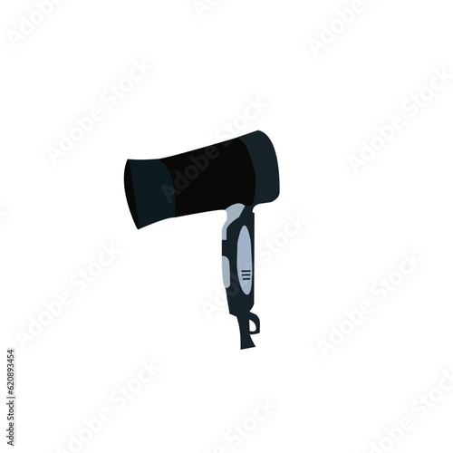 hair dryer grey - vector