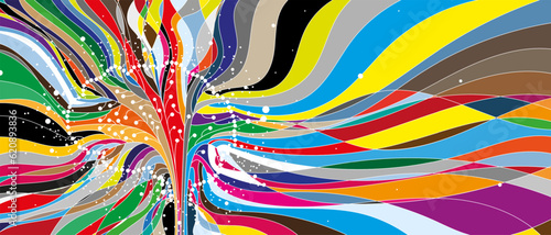 Abstract Artificial intelligence. Cloud computing. Machine learning. Technology web background. Virtual concept
