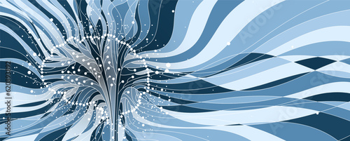 Abstract Artificial intelligence. Cloud computing. Machine learning. Technology web background. Virtual concept