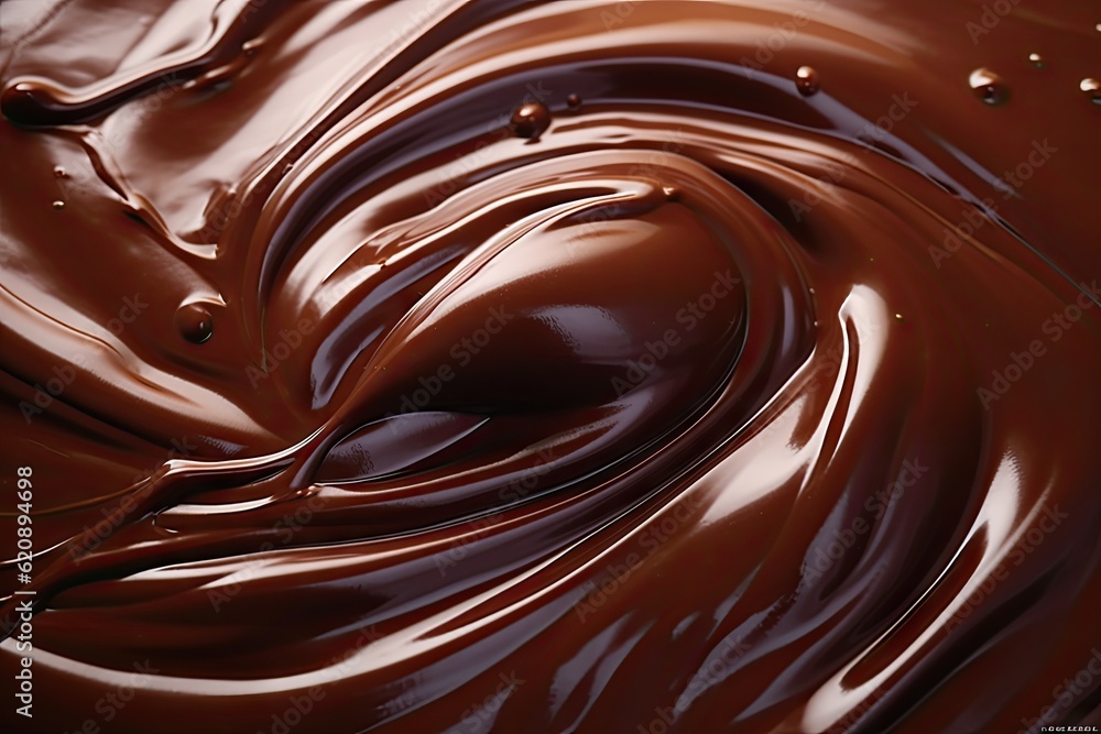 Close up of Sweet Chocolate Melting Close up of Sweet Chocolate Melting