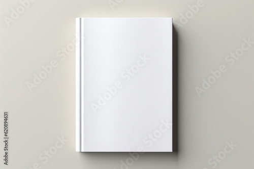 Wallpaper Mural Minimalist Blank Book Cover Mockup Created with Generative AI Torontodigital.ca