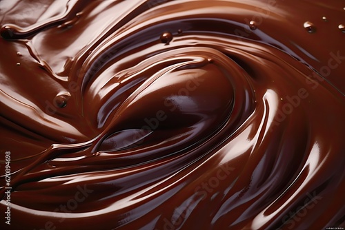 Close up of Sweet Chocolate Melting