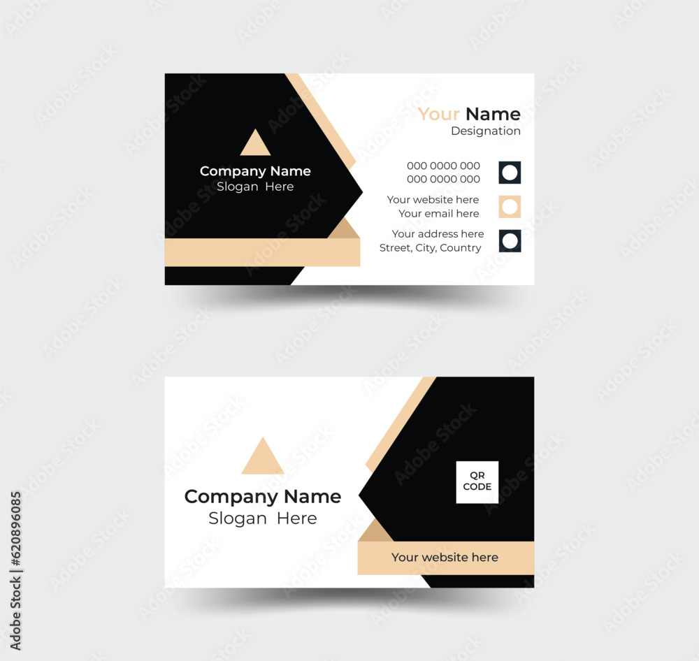 Beautiful creative presentation business card template Beautiful creative presentation business card template