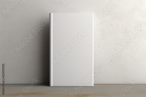 Minimalist Blank Book Cover Mockup Created with Generative AI