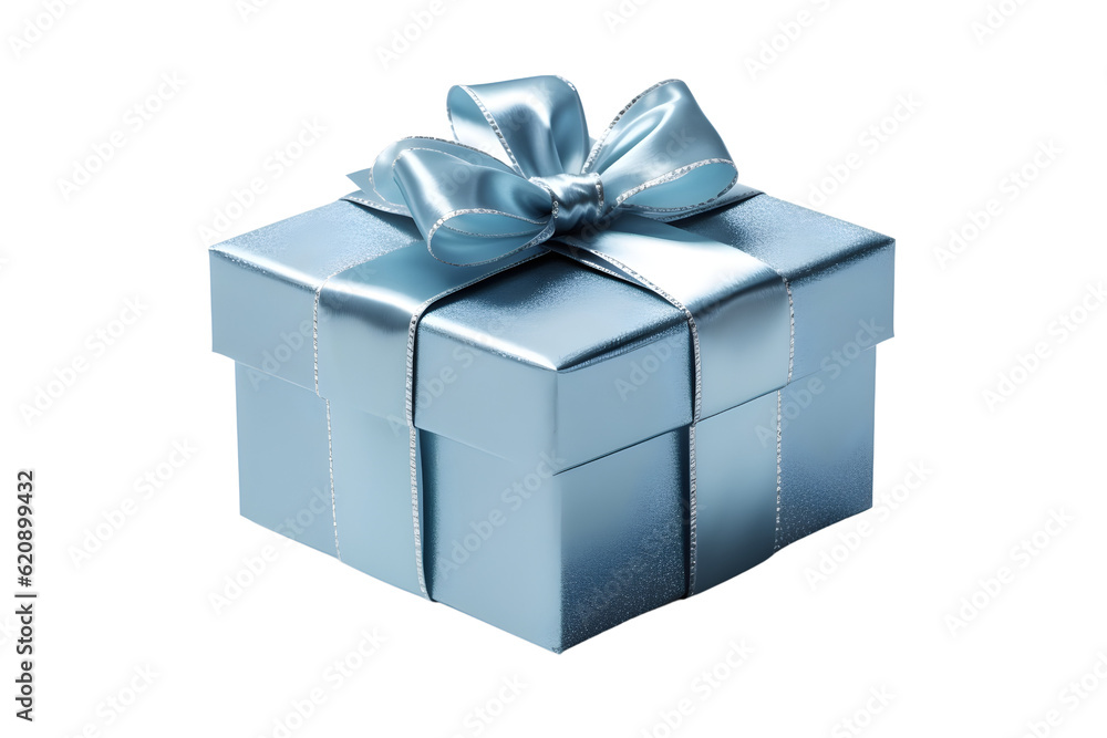 Obraz premium blue gift box