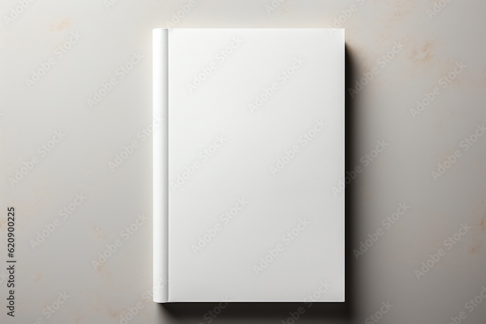 Minimalist Blank Book Cover Mockup Created with Generative AI Minimalist Blank Book Cover Mockup Created with Generative AI