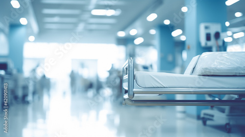 Blurred interior of hospital - abstract medical background © ASHFAQ