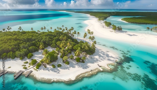 View of beautiful tropical island.