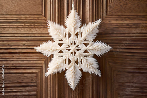 Christmas decoration on wood background, Christmas concept.