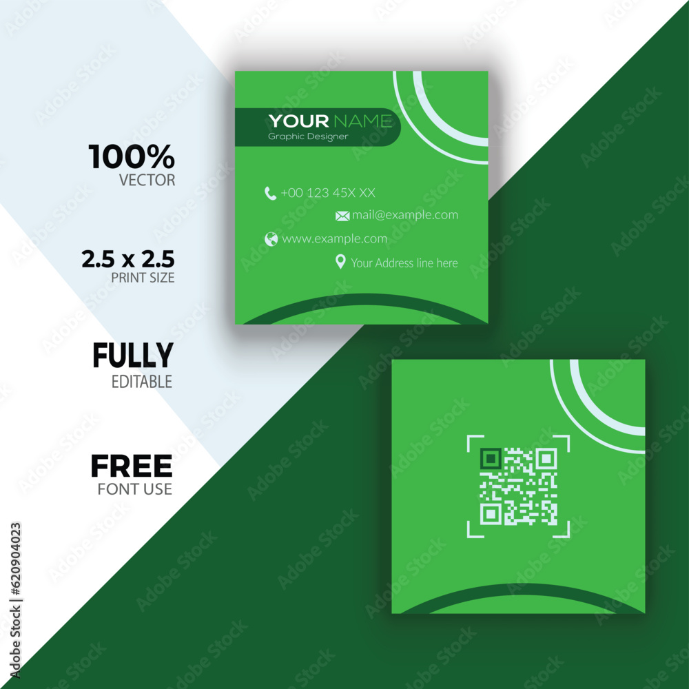 Square Business Card Square Business Card