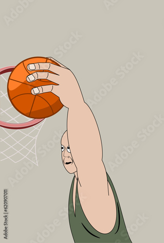 Wallpaper Mural Basketball player scoring Torontodigital.ca