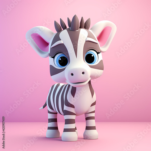 zebra cartoon illustration isolated