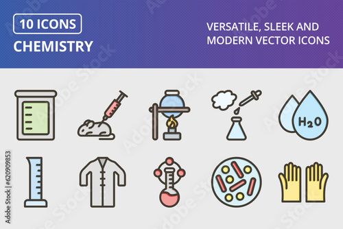 Vector Chemistry Icon Set
