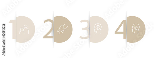 Mental help line icon. Harmony, mental health, psychologist, meditation, psychiatrist. Pastel color background. Vector line icon