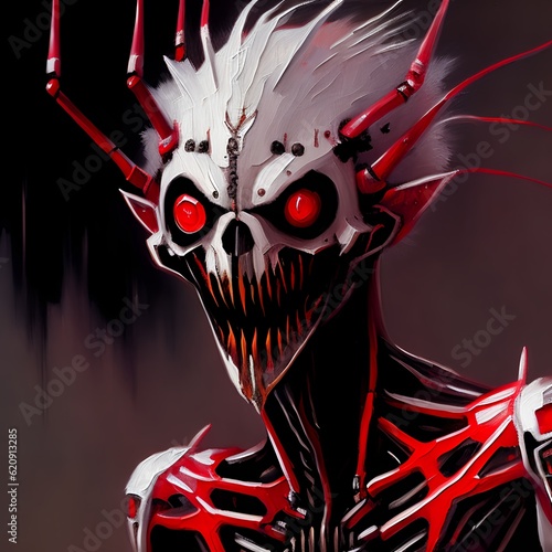 Abstract Skeleton. Digital ...