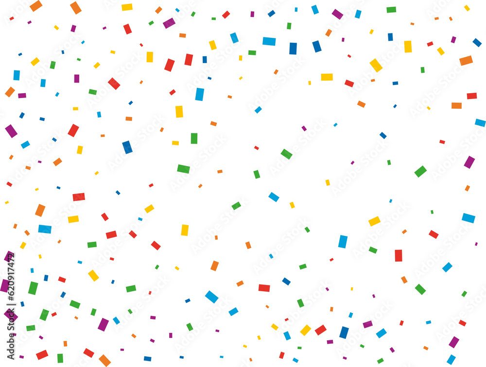 Luxury Rainbow Rectangular Confetti