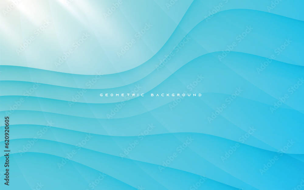 Blue wavy background with abstract dynamic shape Blue wavy background with abstract dynamic shape