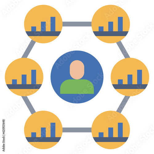 REFERRAL MARKETINGbusiness line icon,linear,outline,graphic,illustration photo