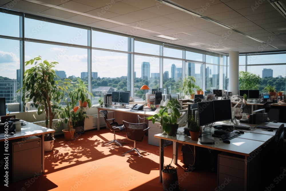 Modern Office Interiors, Generative AI