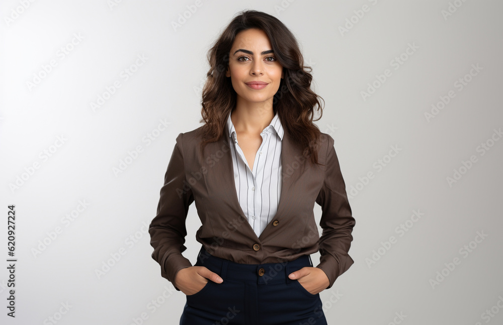 Middle eastern female tech entrepreneur in a confident pose Middle eastern female tech entrepreneur in a confident pose